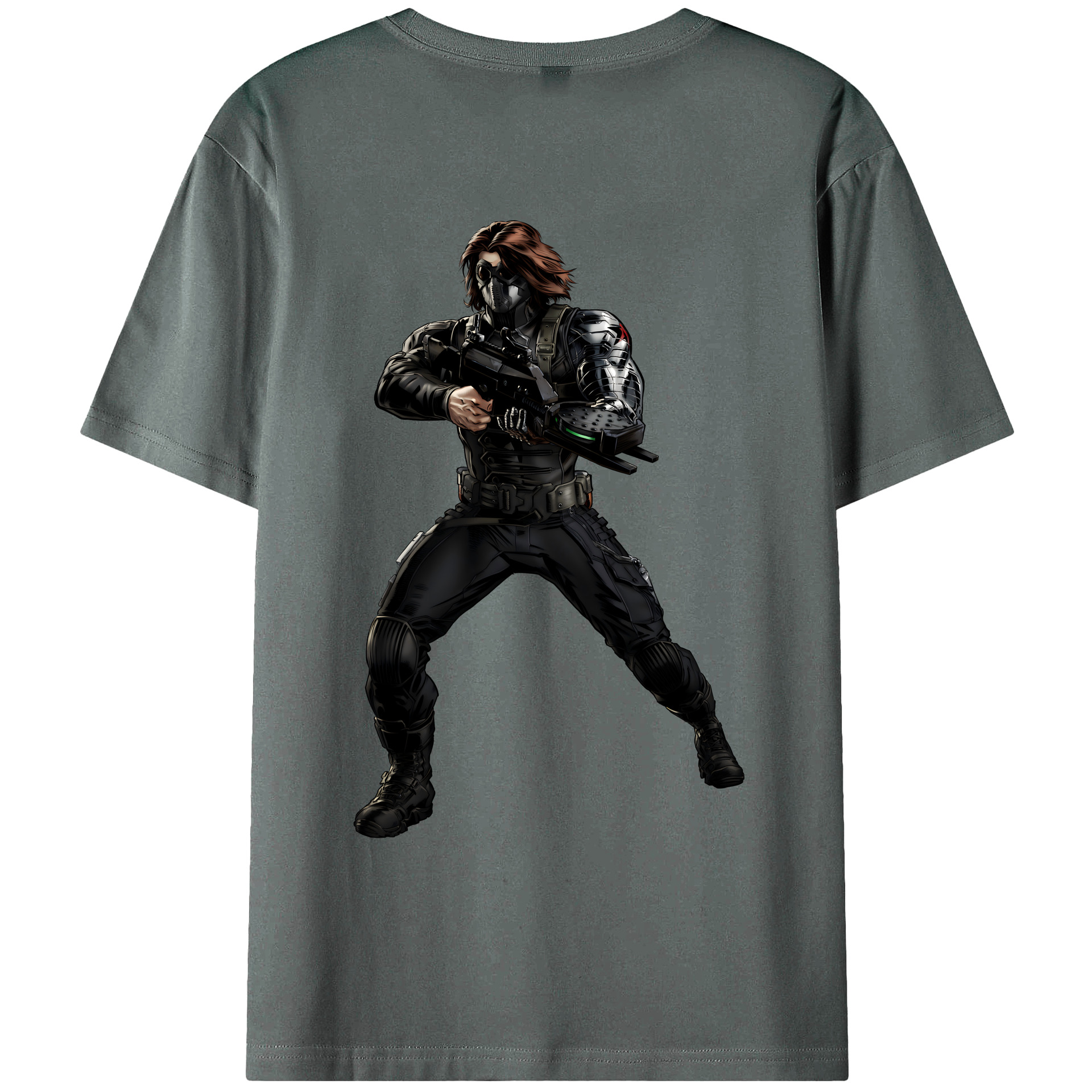 （画像用） アベンジャーズ The Avengers 綿100％ メンズ半袖Tシャツ（バックプリント） 通気性